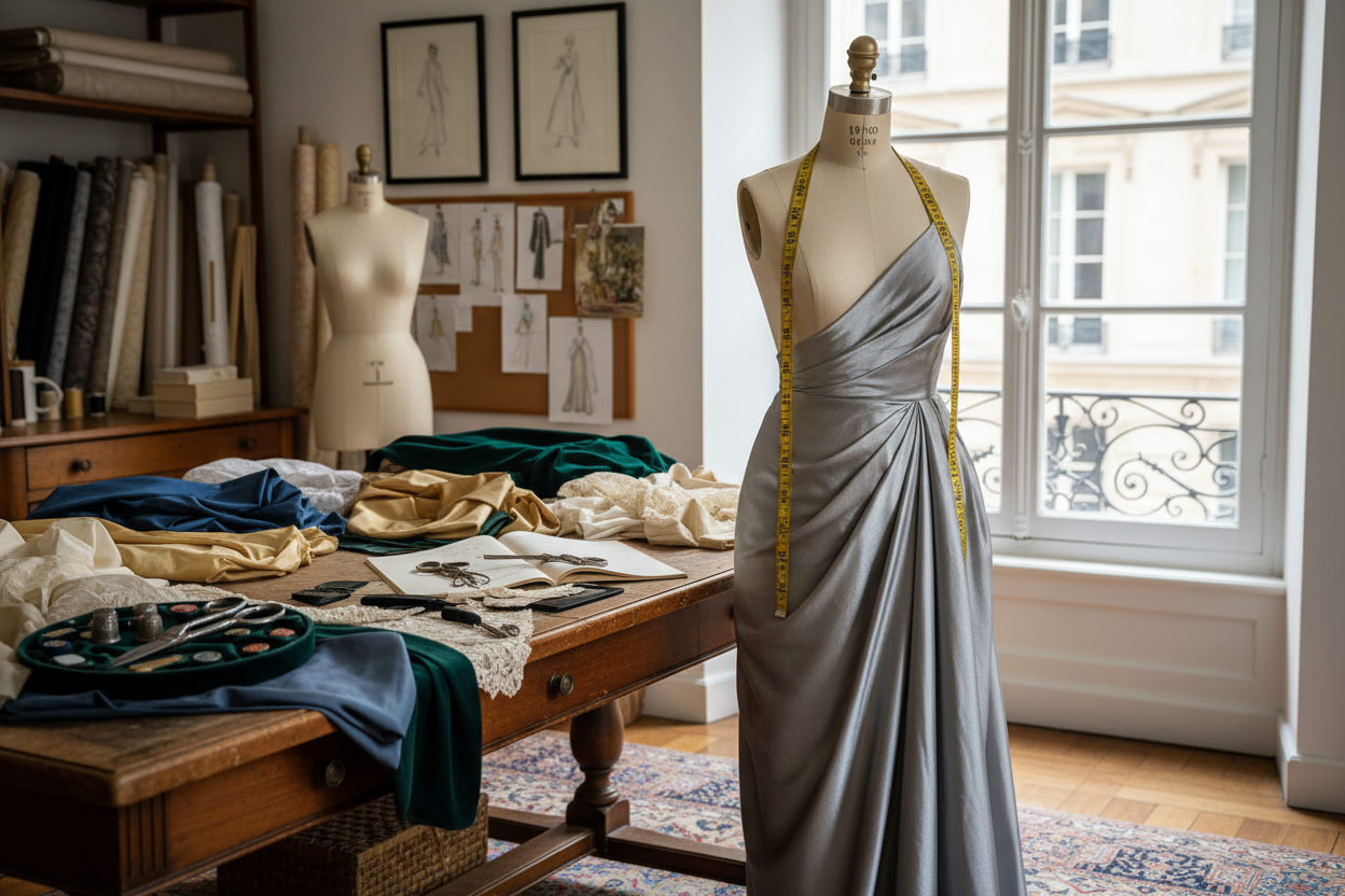 De la passion à la création : mon parcours de couturière vers une marque de luxe en soie