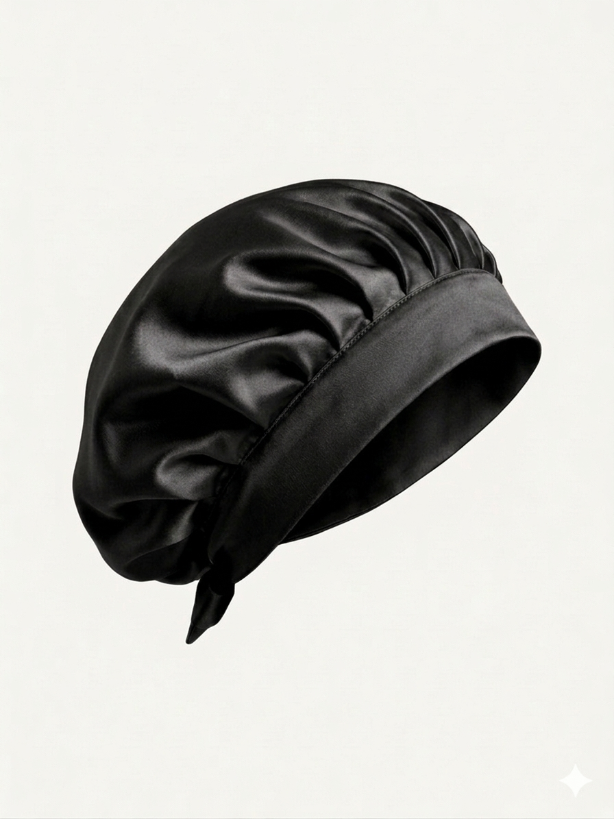Bonnet de soin en soie