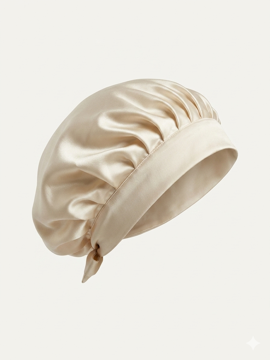 Bonnet de soin en soie