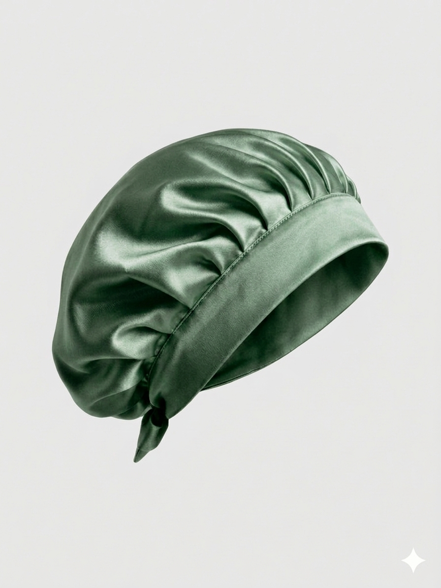 Bonnet de soin en soie